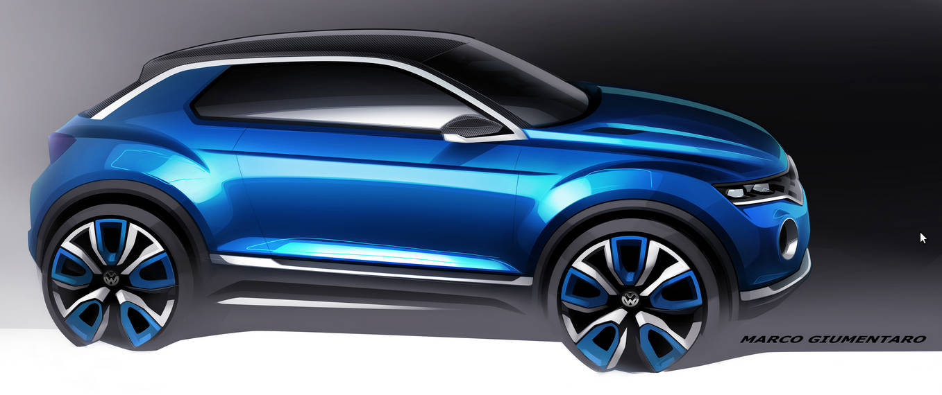 Volkswagen revealed T-ROC SUV concept, to debut at Geneva Show